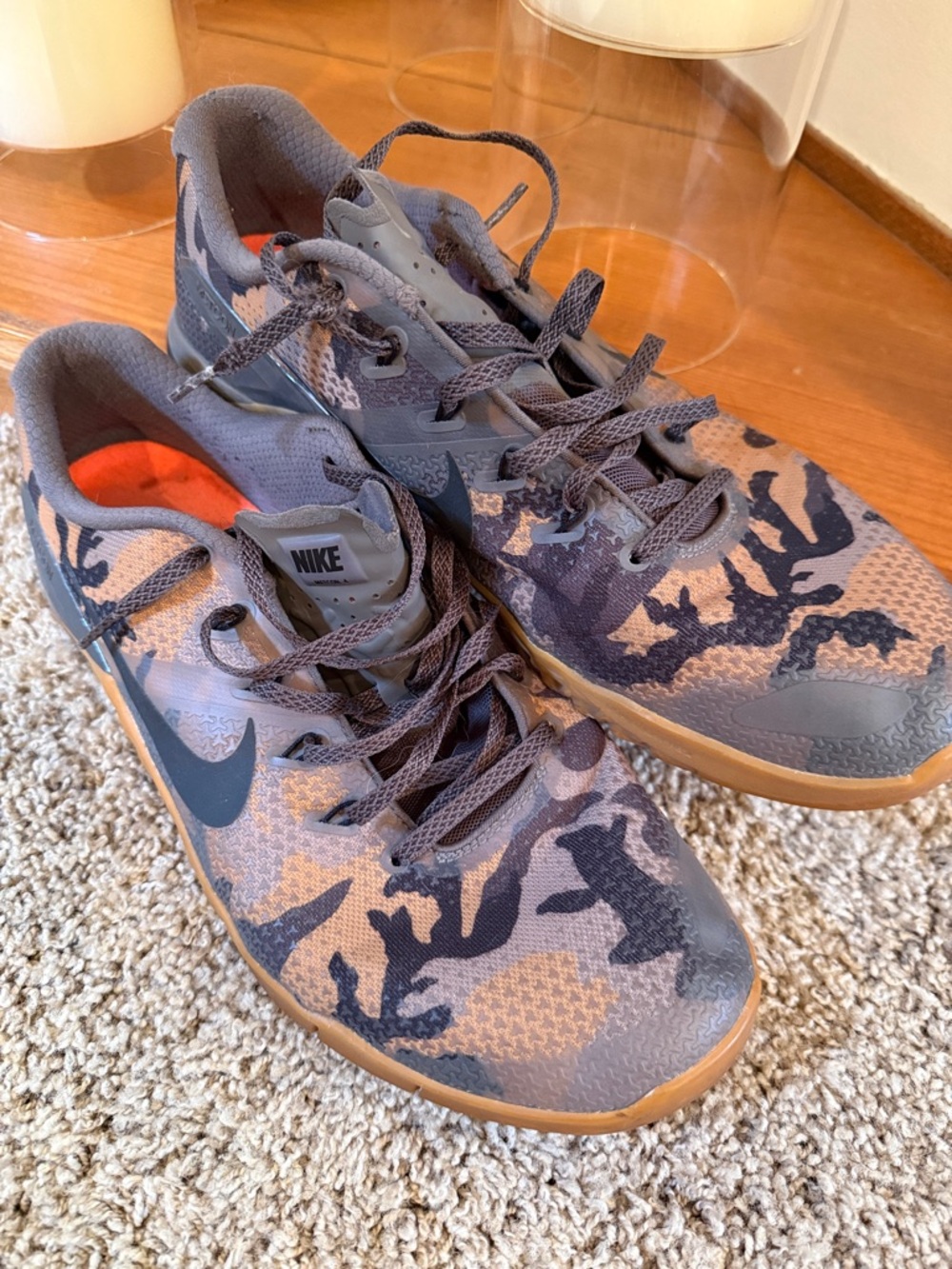 Nike Men’s Camouflage Training Shoes - Gray/Brown